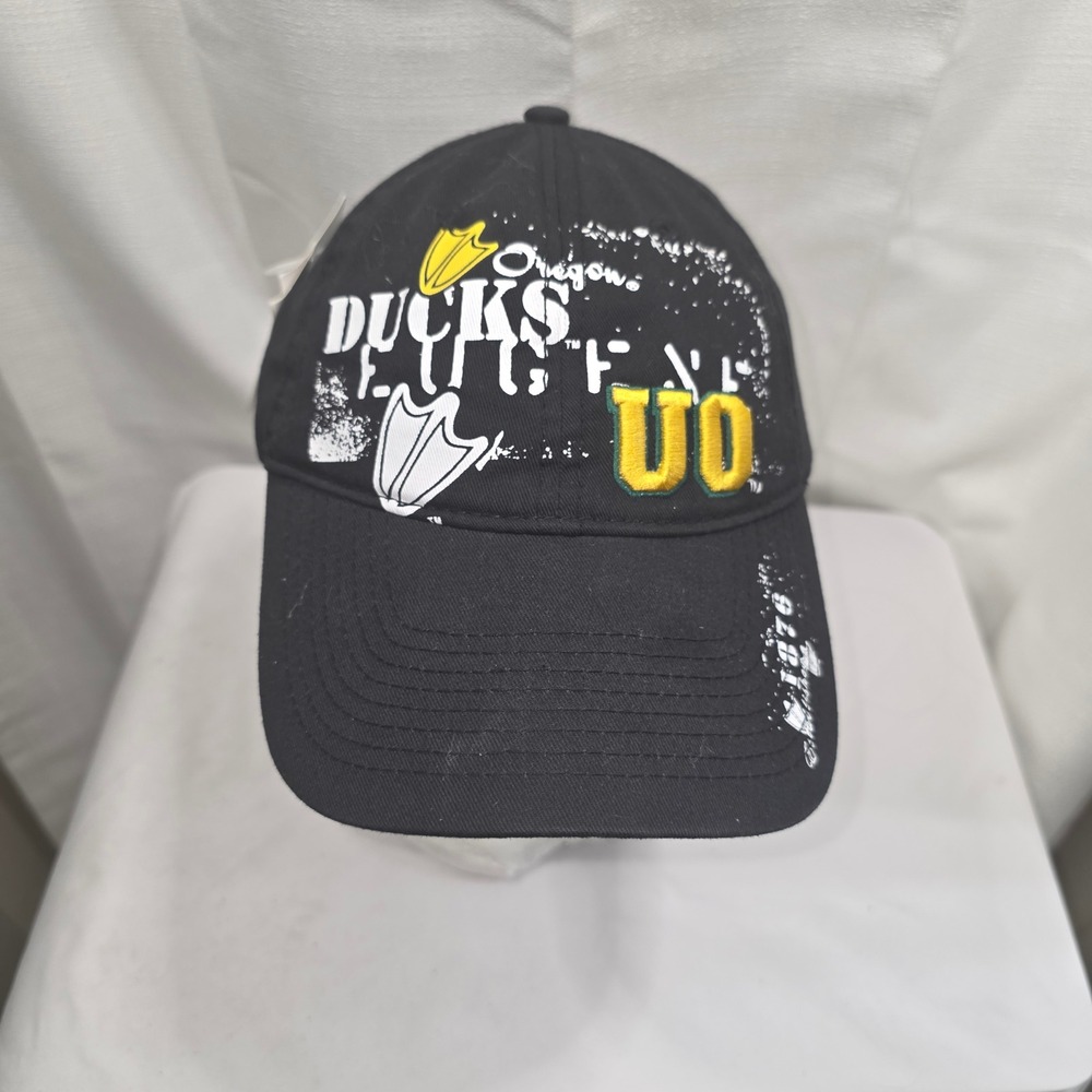 Fan Favorite Oregon Ducks Hat Mens Black UO Eugene NCAA Baseball Cap NWT